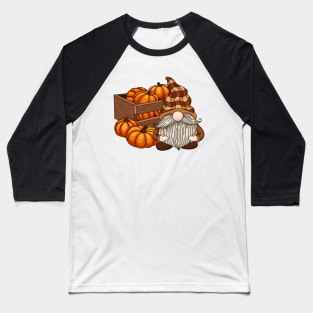 Fall Pumpkin Gnome Baseball T-Shirt
